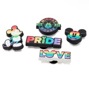 Disney x Crocs Jibbitz 5-Pack Disney Pride Shoe Charms - Rainbow Celebration